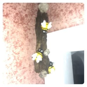 Natural driftwood bee hive home interior